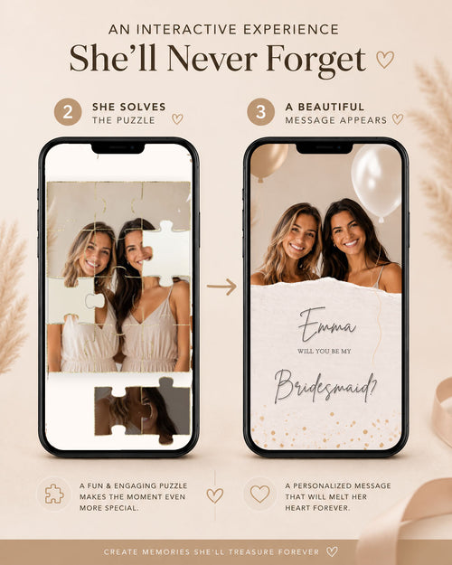 Personalized Bridesmaid Proposal Surprise – Up to 5 Personalized Surprises