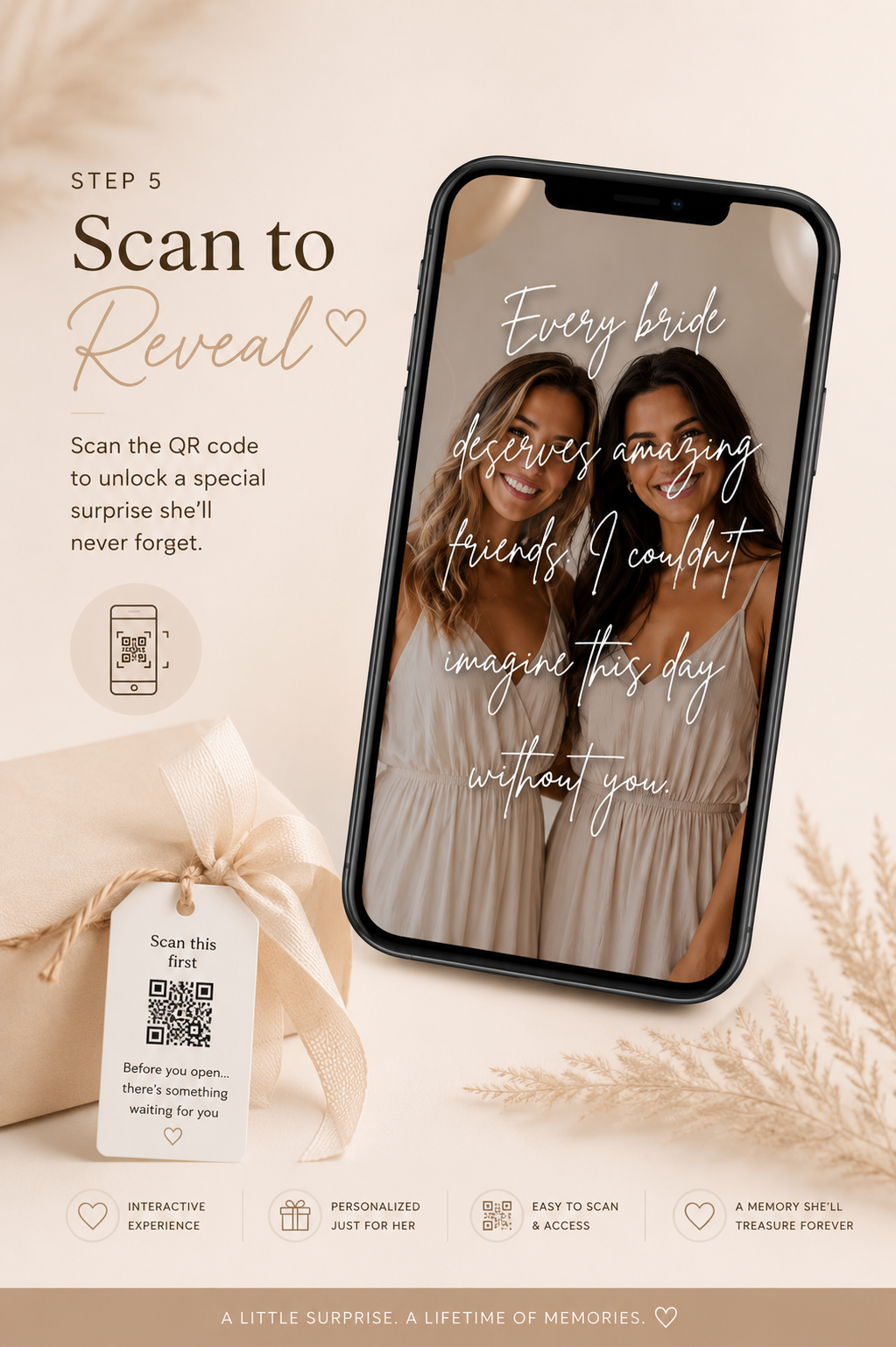Personalized Bridesmaid Proposal Surprise – Up to 5 Personalized Surprises